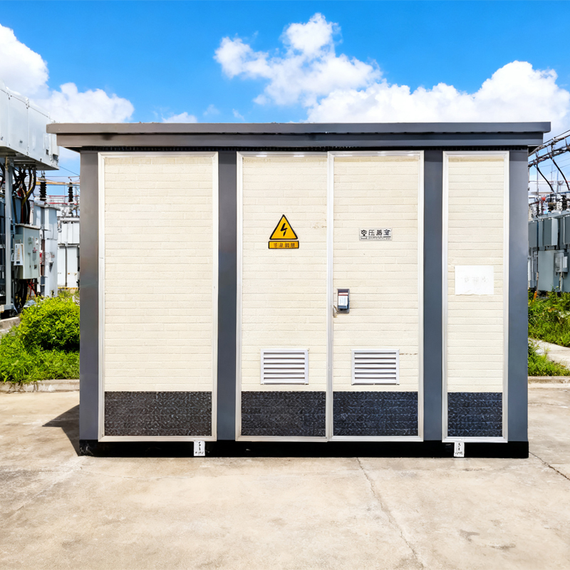 Durable 630kVA Stationary Power Cabinet w/ Transformer & Circuit Protection