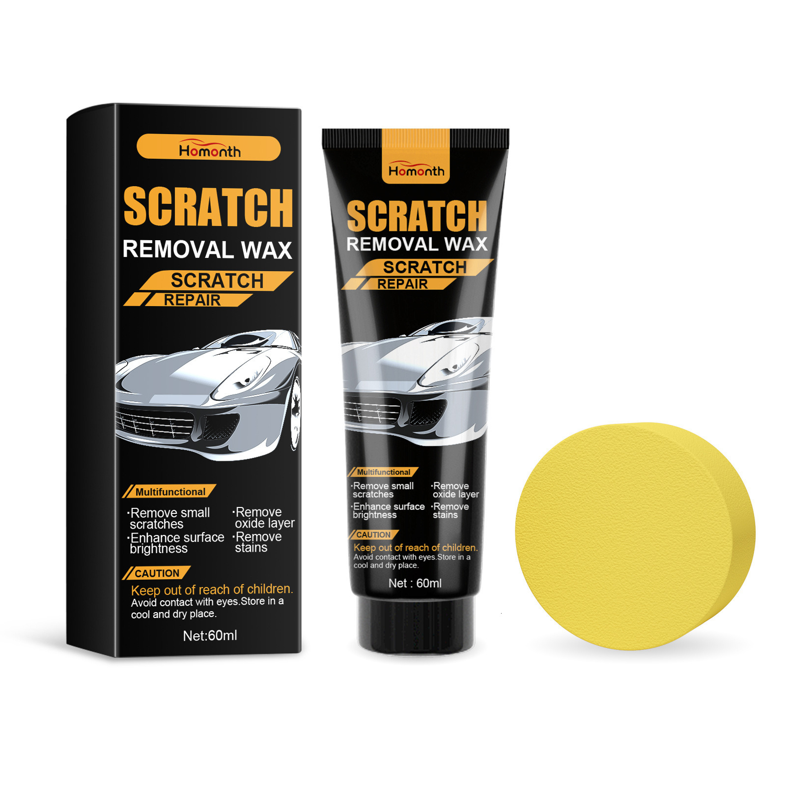 Car scratch cream, car paint fine scratch polishing coating, scratch removal, refurbishment, repair and care cream
