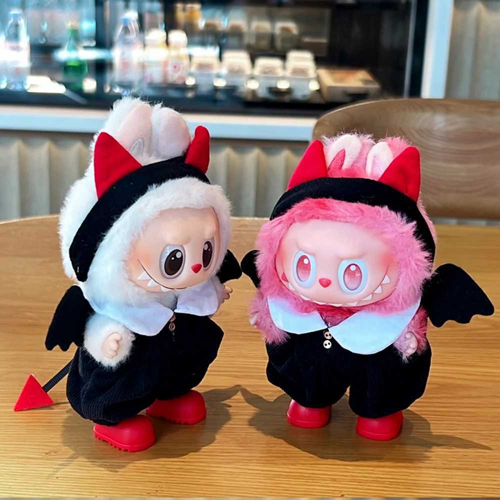 1 Set Halloween Outfits Devil Angel Suspender Gauze Skirt for Labubu Devil for Ropa Labubu Doll Accessories C250924