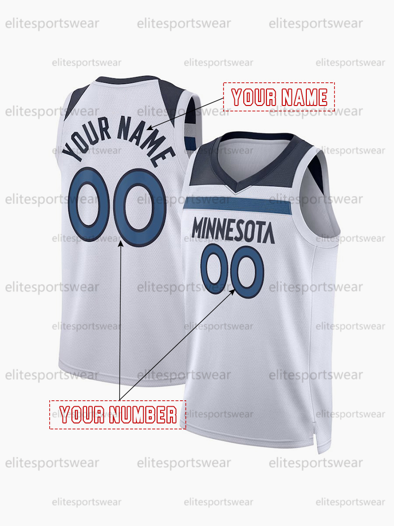 5 Anthony Edwards Basketball Jerseys Reid Miller Newton Ingles Randle Shannon Jr. Custom Jersey Sweatshirt - Embroidered