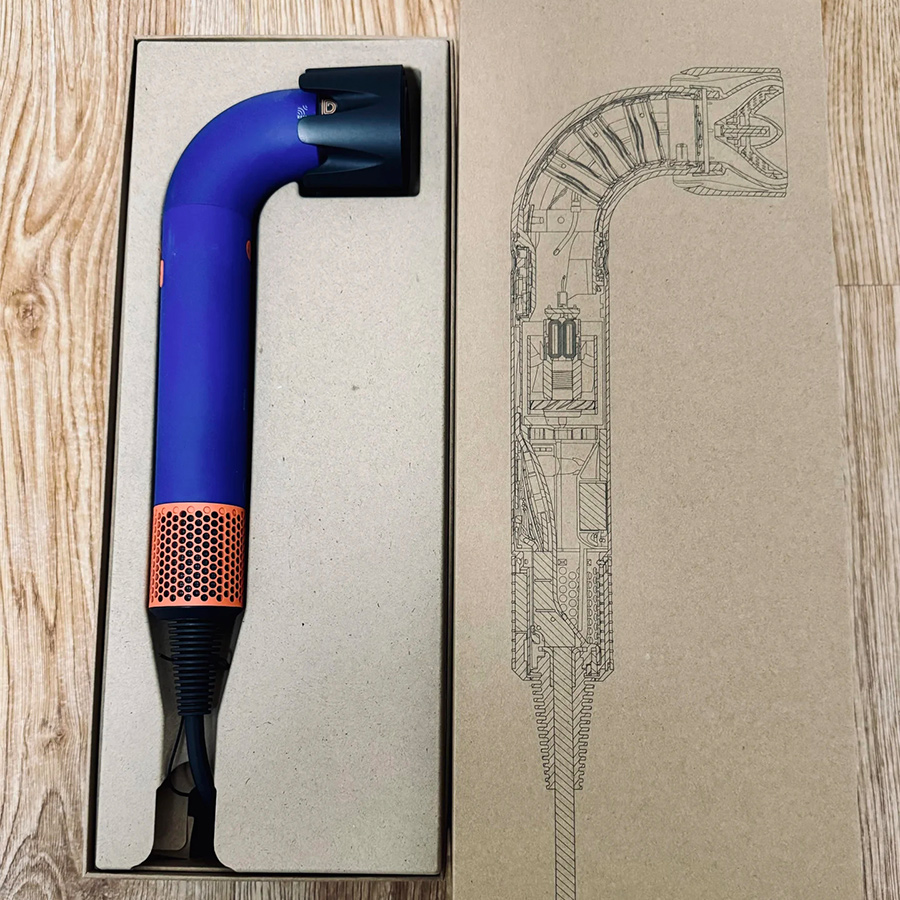 2026 New Hair Dryer Designer Dryers Air Wrap Anion Curved Pipe High Speed Motor Quick Dry Mute Operation Safety Features Ideal for S 26W01123