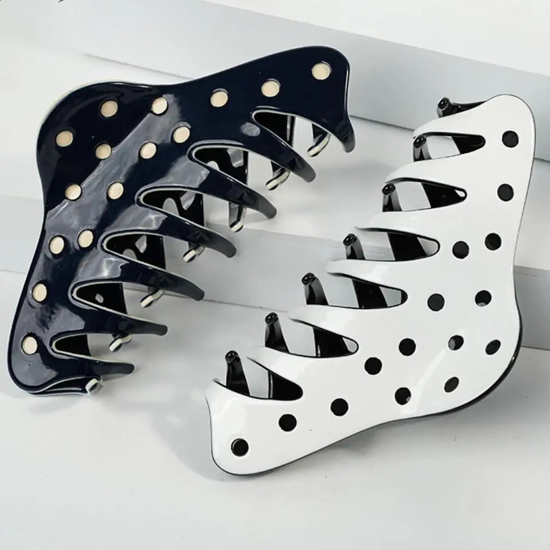 Handmade hair accessories suitable for girls French ed acetate hair clips wedding party dance headpieces 250407