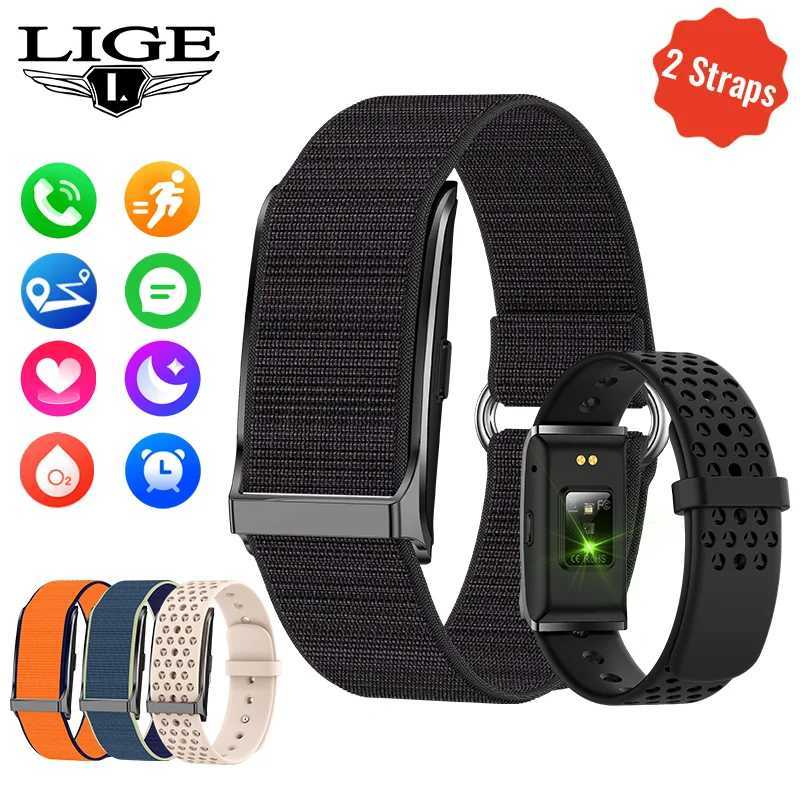 LIGE Smart Watch Men Women Fitness Smart Bracelet Sports Band Heart Rate Blood Pressure Monitor Waterproof Multifunction Watches Z250924