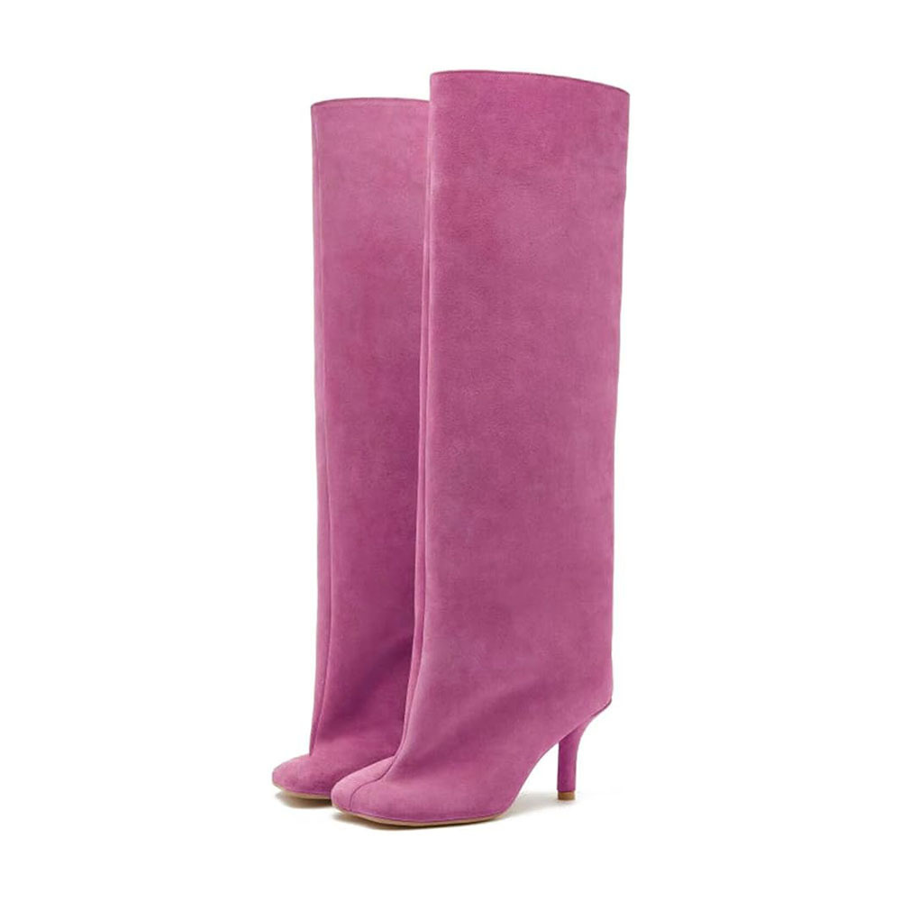 Chic Victorian-Inspired Ankle-to-Knee Length Footwear Ensemble Featuring Soft Luxe Leather