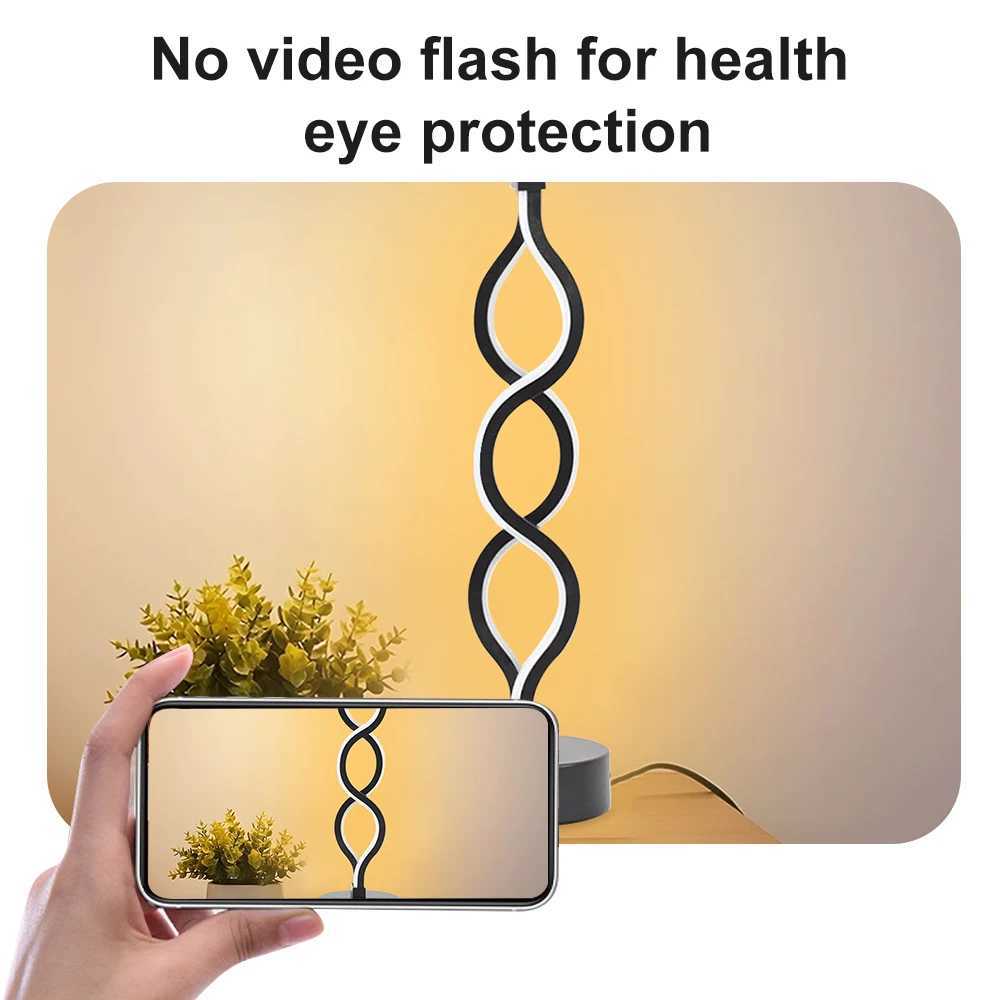 LED Spiral Table Lamp Tricolor Adjustable Brightness Creative Room Decoration Light USB Powered Eyeprotection Lamp C251115