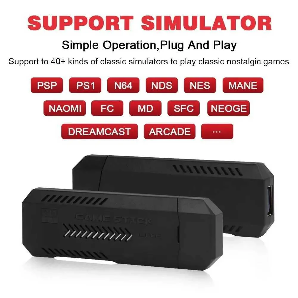 X2 Ultra Video Console 2.4G Double Wireless Controller Game Stick 4K HD Output TV 3D Retro 40 Emulators 128G 40000+ 256GB 60000+ Games For PSP/PS1/N64
