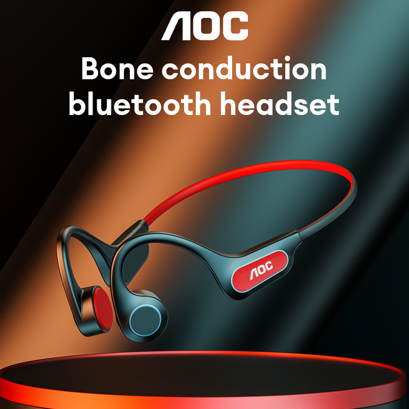 AOC Wireless Bluetooth Headphones ACN4521 Bone Conduction Bluetooth Headset Hi-Fi Sound Quality Music Earphones Ergonomic Design Sports Earbuds
