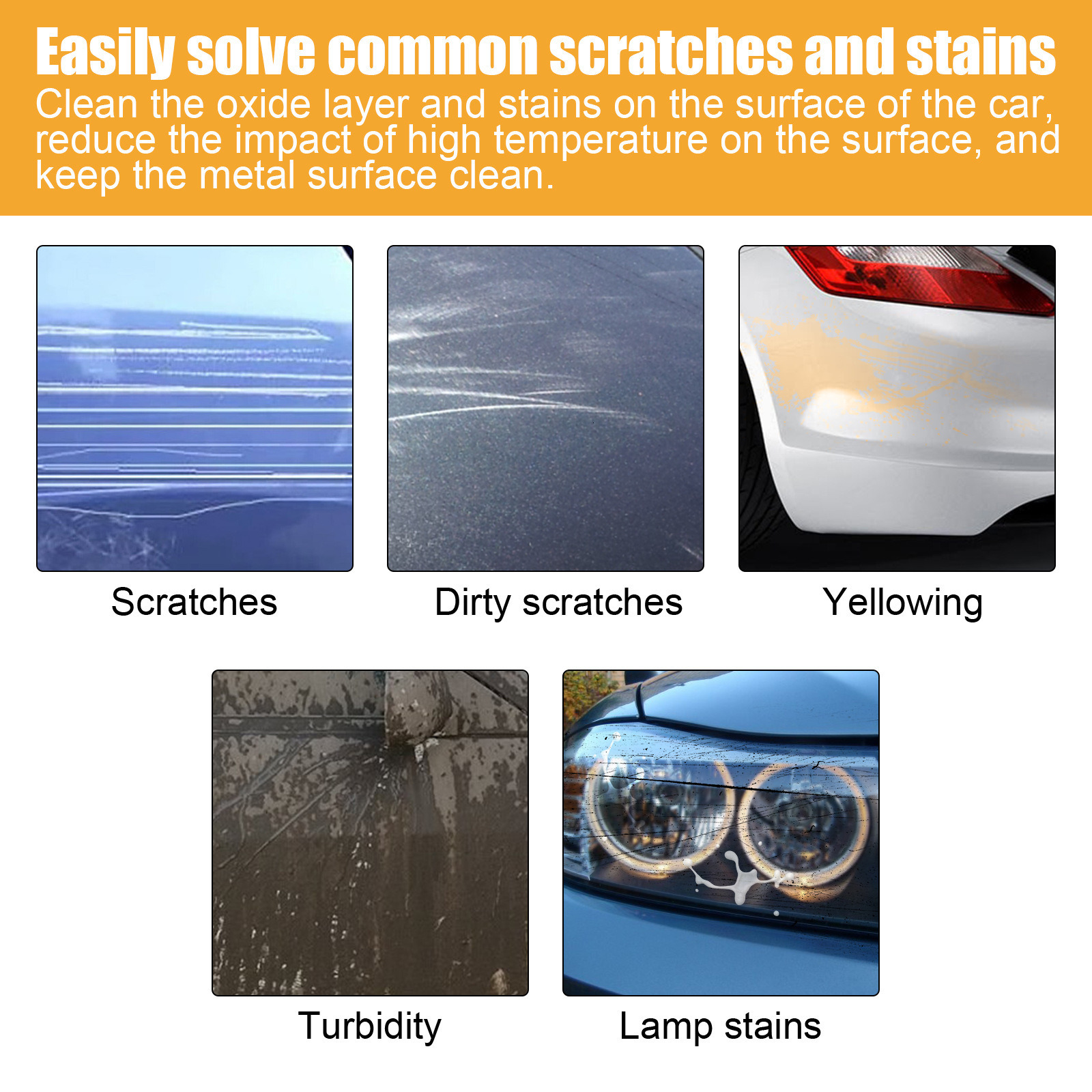 Car scratch cream, car paint fine scratch polishing coating, scratch removal, refurbishment, repair and care cream