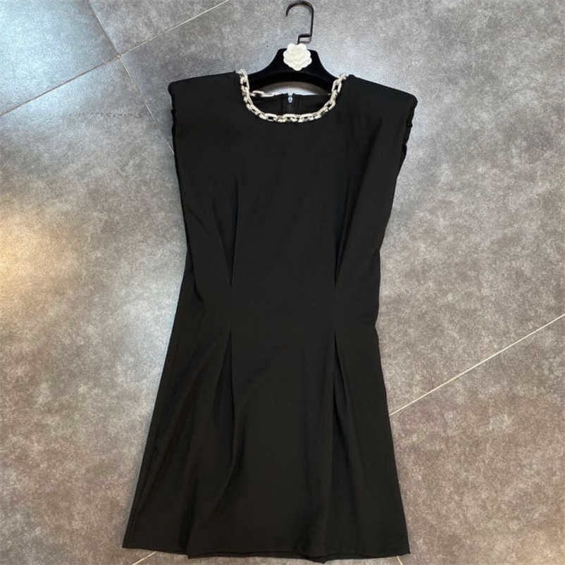 DEAT Women Dress Fashion Short Sleeveless A-line Dress For Women Spring Summer Fashion Ladies HR324 210709