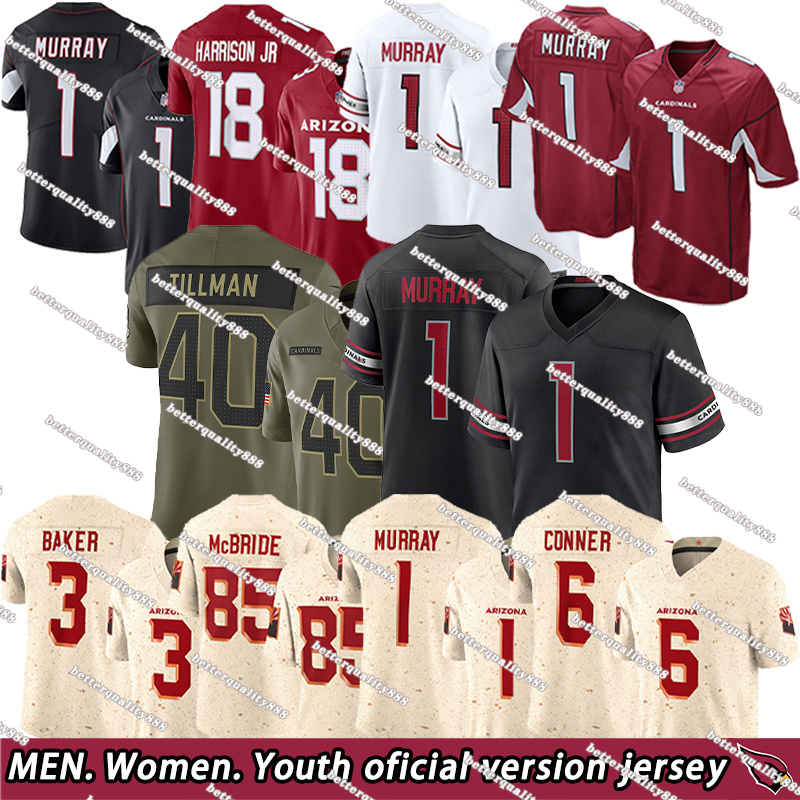 Arizona city CardinalsS jersey Marvin Harrison Jr. Kyler Murray McBride Budda Baker JJ Watt James Conner Trey Benson Paris Johnson Football Jerseys
