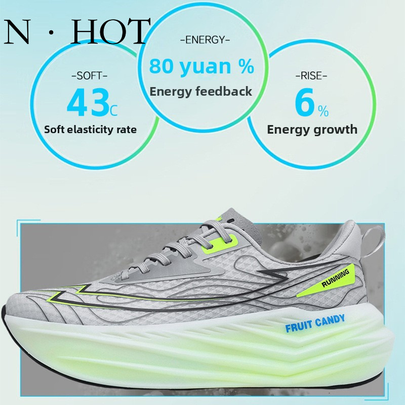 NHOT Designer Luxury Sports Shoes Fashion New Men's Breathable Single Mesh Thin Edition Youth Jelly Lightweight Running Shoes Outdoor Versatile C