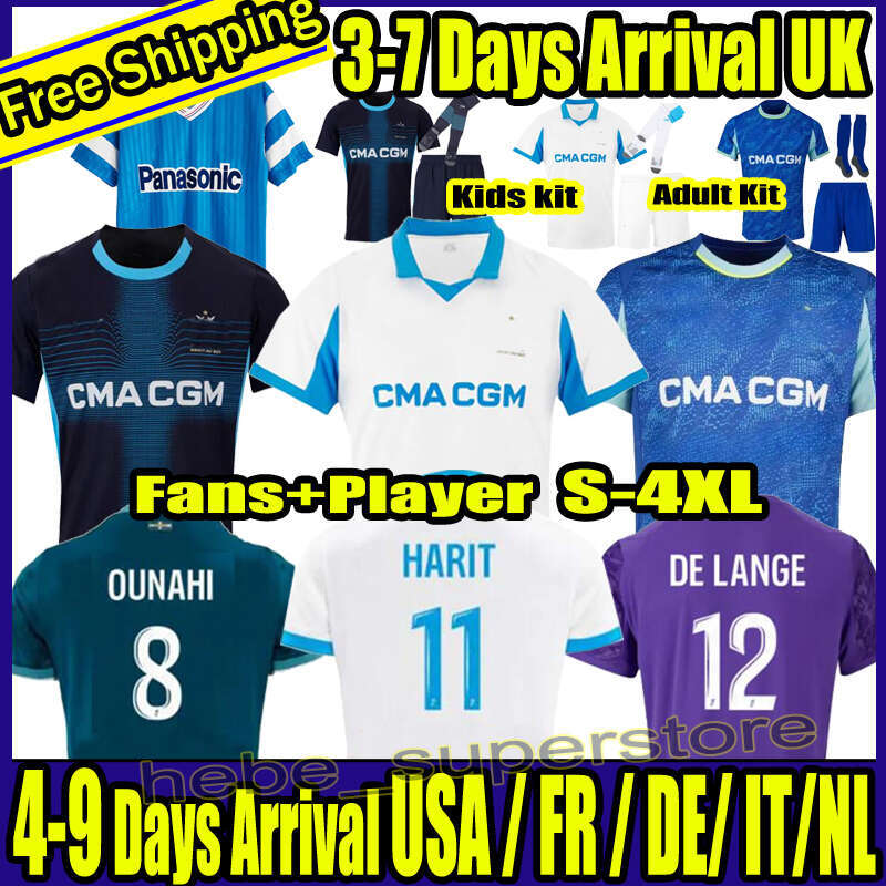 S-4XL MEDINA RABIOT ANGEL maillot de foot GREENWOOD 125th Anniversary Soccer jerseys Paixao HARIT 2025 2026 25 26 OM man and KIDS football shirt hommes enfants