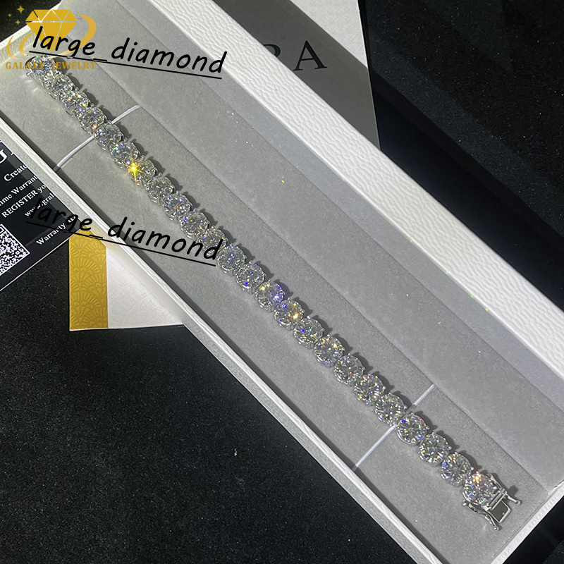 8MM Fashion Jewelry GRA Certified Lab Grown Diamond Tennis Bracelet 925 Sliver D VVS Moissanite Diamond Tennis Chain