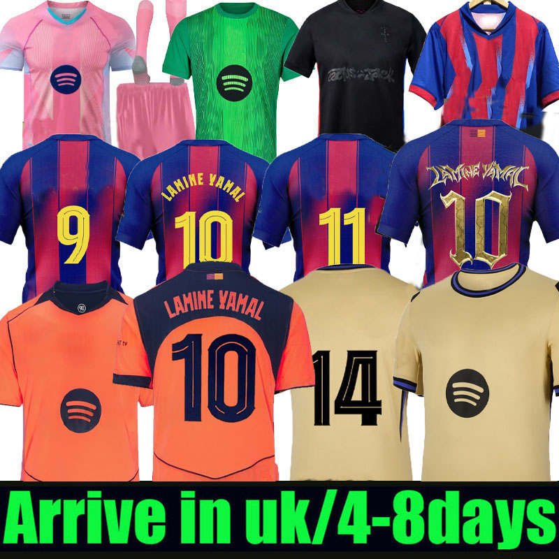 25 26 LAMINE YAMAL Lewandowski RASHFORD soccer jerseyS OLMO GAVI Raphinha FERRAN 2025 2026 football shirt home away men kids kit fans player Copa del Rey FINAL