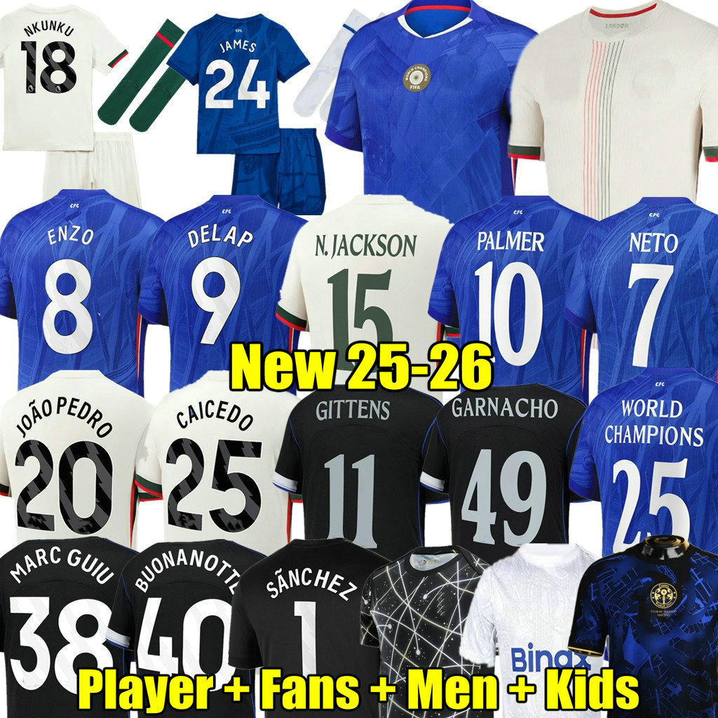 FINAL 25 26 PALMER Caicedo CFC DELAP Jackson soccer jerseys ChelseaSE Club Cup Disasi Fernandez GARNACHO JAMES football shirt men kids set Training 2025 2026