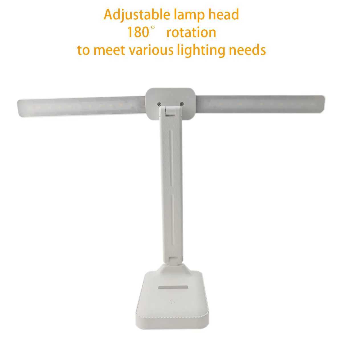 LED desk lamp 3 Levels Dimmable Touch Night Light USB Rechargeable Eye Protection Foldable Table Lamp For Bedroom Bedside Readi C251115