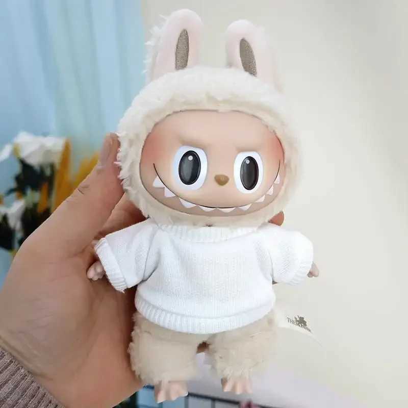 17cm V1 V2 Labubu Clothes Outfit Plush Doll Clothes Macaron Cute Clothing DIY Kid Gift Labubu Doll Accessories C250924