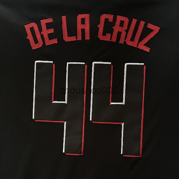 2025 Custom 44 Elly De La Cruz Joey Votto Matt McLain Hunter Greene Black City Connect Jonathan India Jersey Noelvi Marte Stuart Fairchild Jose Barrer