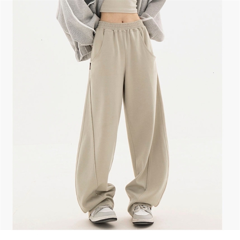 Women's Capris Loose Wide Leg Pants Women Baggy Y2k Korean Fashion Sweatpants Female High Waist Streetwear Trousers Vintage Casual Joggers 230321