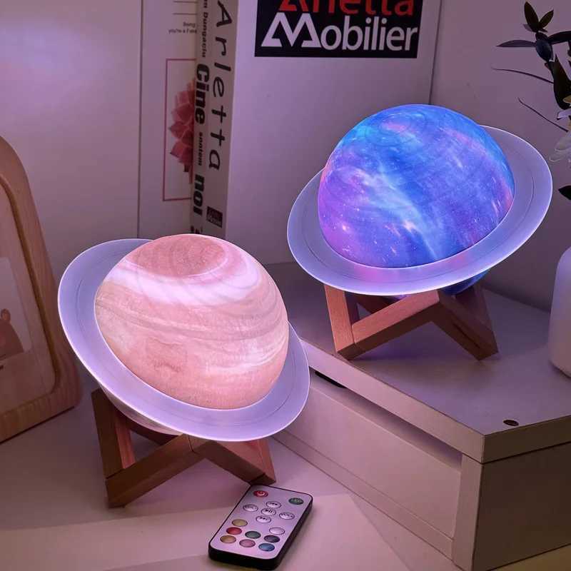 Saturn Ring Bluetooth Speaker Planet Light Desktop Creative Gift Luminous Wireless Ornament Bass Cannon Night Light Speaker C251115