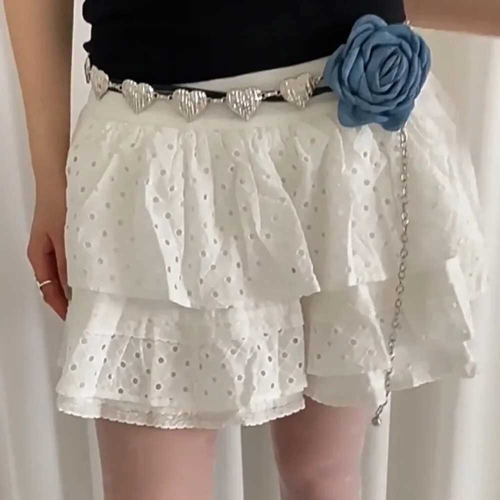 Fashion New French Style Chiffon Floral Waist Belt Retro Vintage Heart Waistband HighEnd Rope Decoration For Women D250924