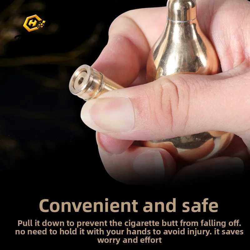 New Brass Suction Nozzle for Powerful Filtration of Brass Smoking Pot Water Bottle Portable Mini Gourd Water Bottle F250924