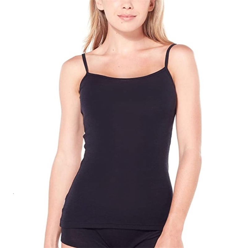 Camisoles Tanks Women 100% Merino Wool Camisole Tank Merino Tank Top 150G Lightweight Sports Yoga Top Sleeveless Wicking Breathable Anti-Odor 230413