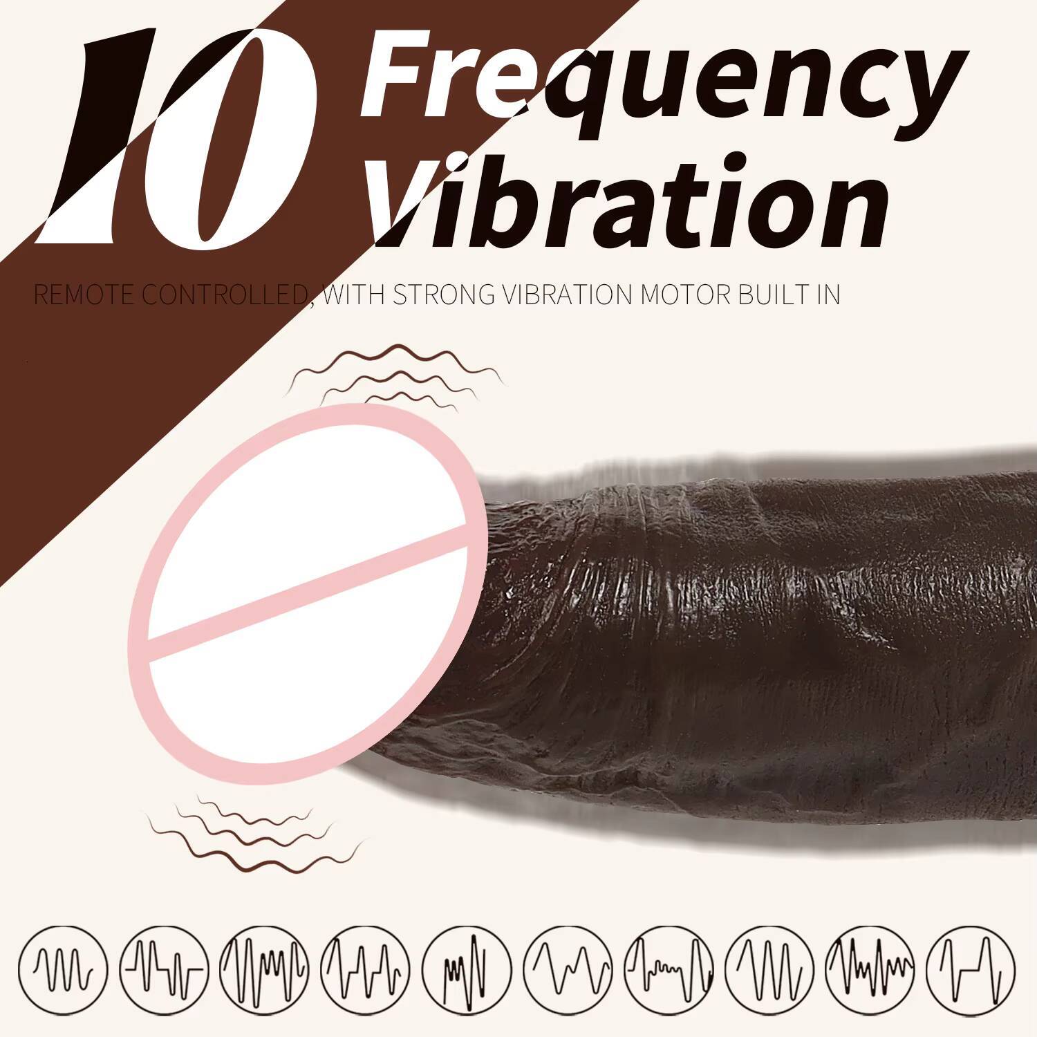 83Inch Brown Simulated Vibrating Penis With Telescopic Heating Function Female Masturbation Dildo Vibrators for Women Pene