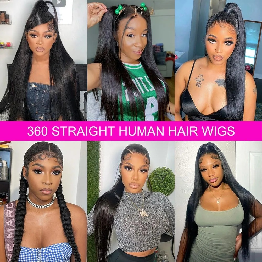 Bone Straight Hd Lace Frontal Wig 13X6 13X4 Black Lace Front Wig Human Hair 360 Full Lace Wig Natural Brazilian Transparent Wigs Glueless Ready To Wea