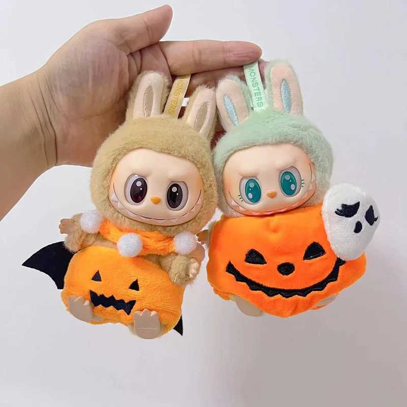 For 17cm Labubu Clothing quirky Pumpkin Magic Hat Skull Cloak Set 30 Labubu Clothes Doll Accessories Cosplay Halloween Gifts C250924