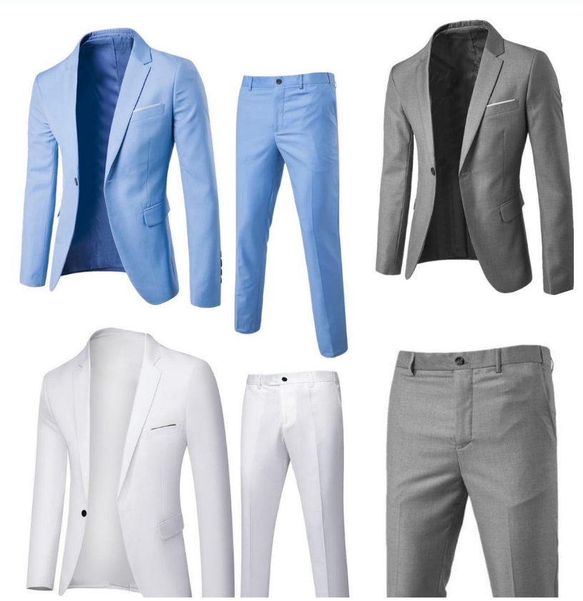 Men's Suits Wedding For Men Elegant Linen Corduroy Blazers Set 2 Pieces Luxury Business Formal Vest Pants Full Coats Jackets Blazer Suit