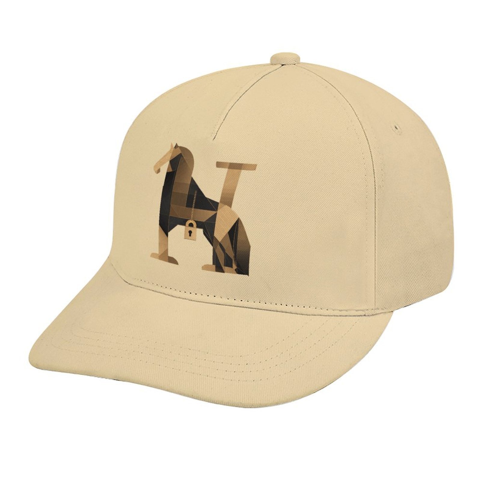 H Designer Beige Bucket hat Luxury Horse Funny Novelty Hat Golfing Sport, Breathable Golf Snapback Hats for Men Women Customizable HE