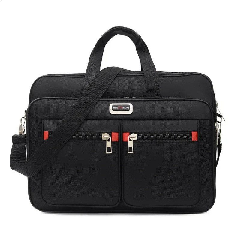 Convenient and practical briefcase essential for travel laptop storage bag office light fashionable cross body shoulder accessories 240810