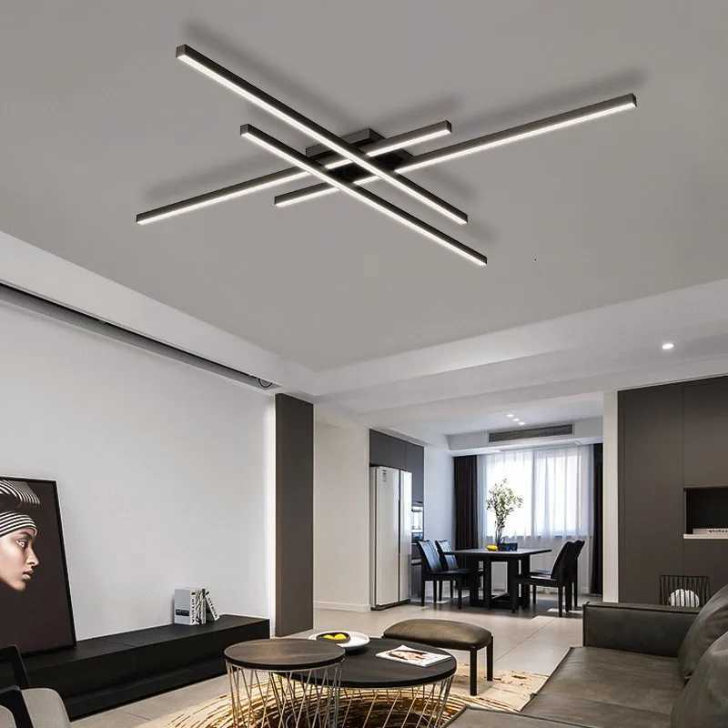 Modern Ceiling Light Minimalist Long Line LED 3050cm Lamps For Bedroom Living Room Hotel Study Indoor Lighting Illumination X250924
