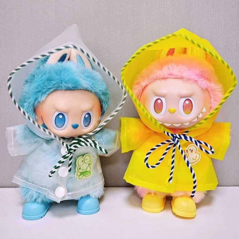 Labubu Generation 1 2 3 15cm 17cm Clothes Colorful Raincoat Dolls Accessories Anime Character Dress Up Toy Dolls Clothes C250924