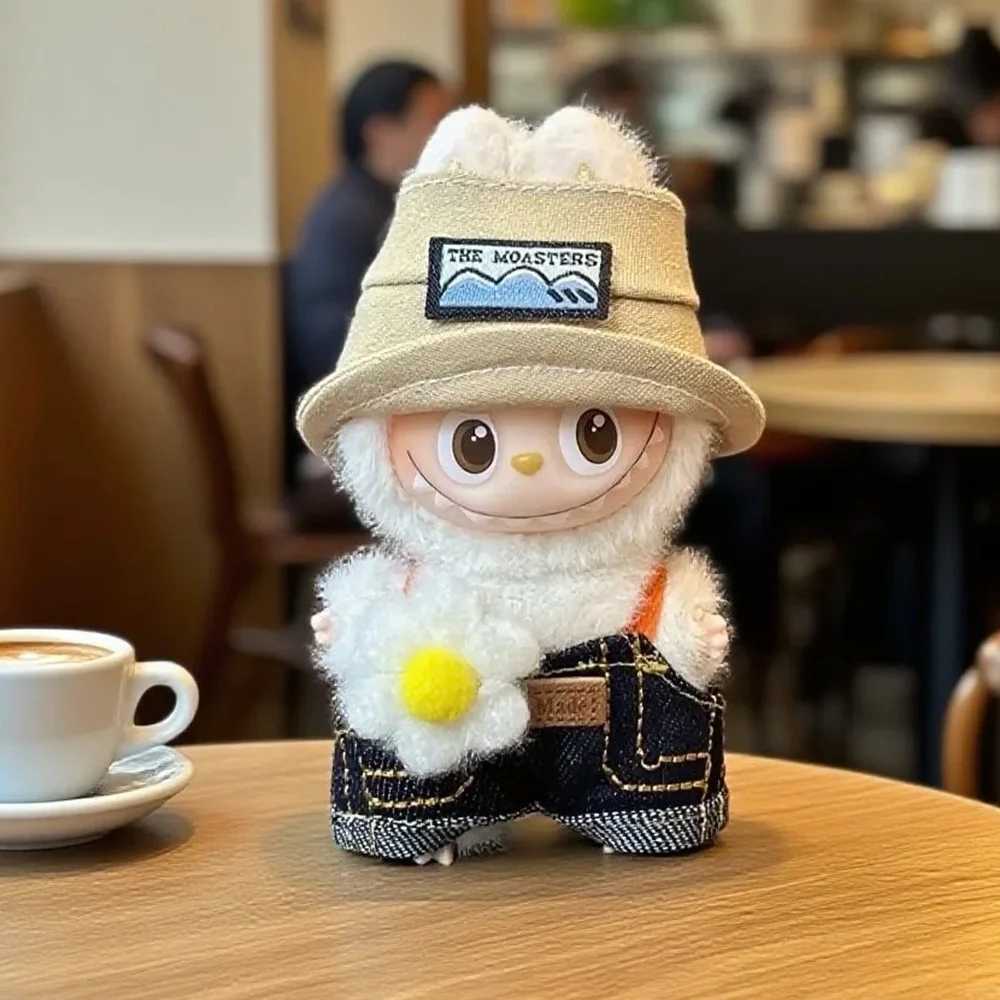 Labubu Clothing Overalls with Hat For 105cm Labubu V4 The Monsters Pin Doll Clothes Outfit Accessories Ropa Labubu C250924