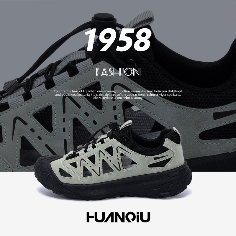 HUAN QIU Free shipping Designer Casual Shoes Men Comfortable Sandals Outdoor Breathable Versatile Casual Shoes fashion