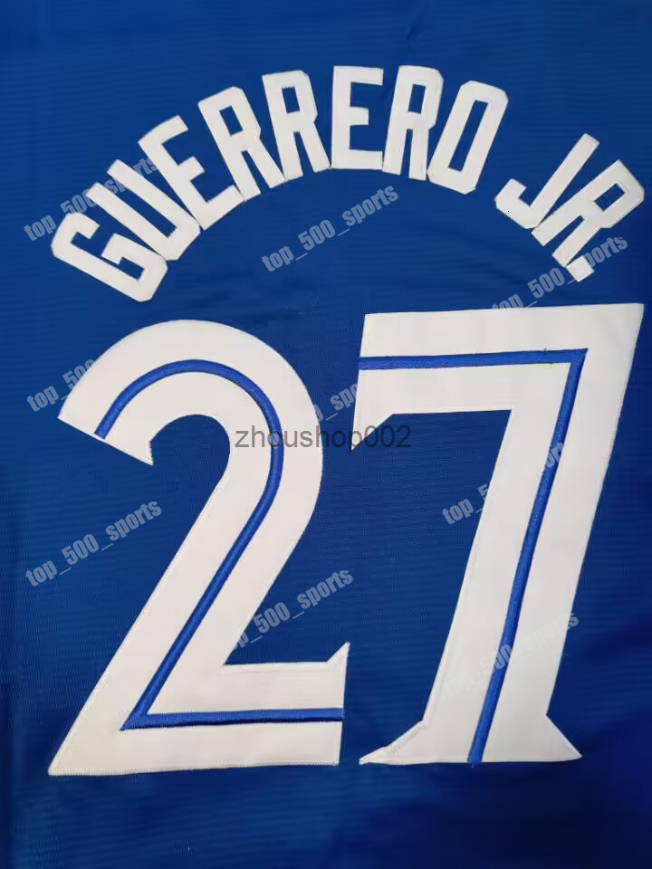 Custom 27 Vladimir Guerrero Jr Jersey 11 Bo Bichette Alejandro Kirk Alek Manoah George Springer Daniel Vogelbach Daulton Varsho Jerseys