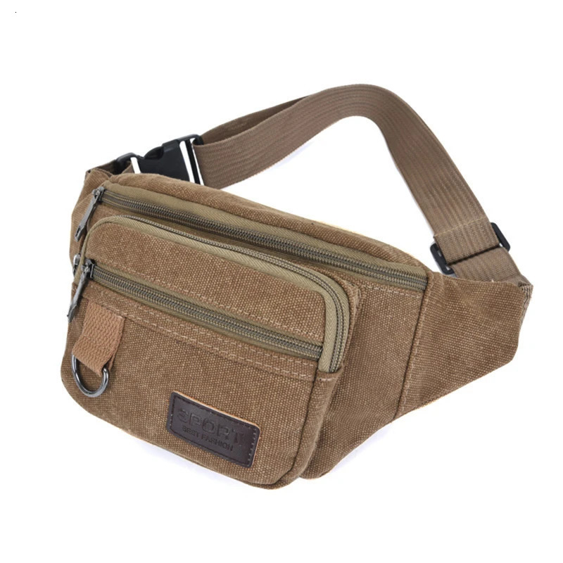 Mens Waist Bag Fashionable Casual Large Capacity Phone Wallet Sports Tourism Cycling Multifunctional Males Shoulder Bags 250922
