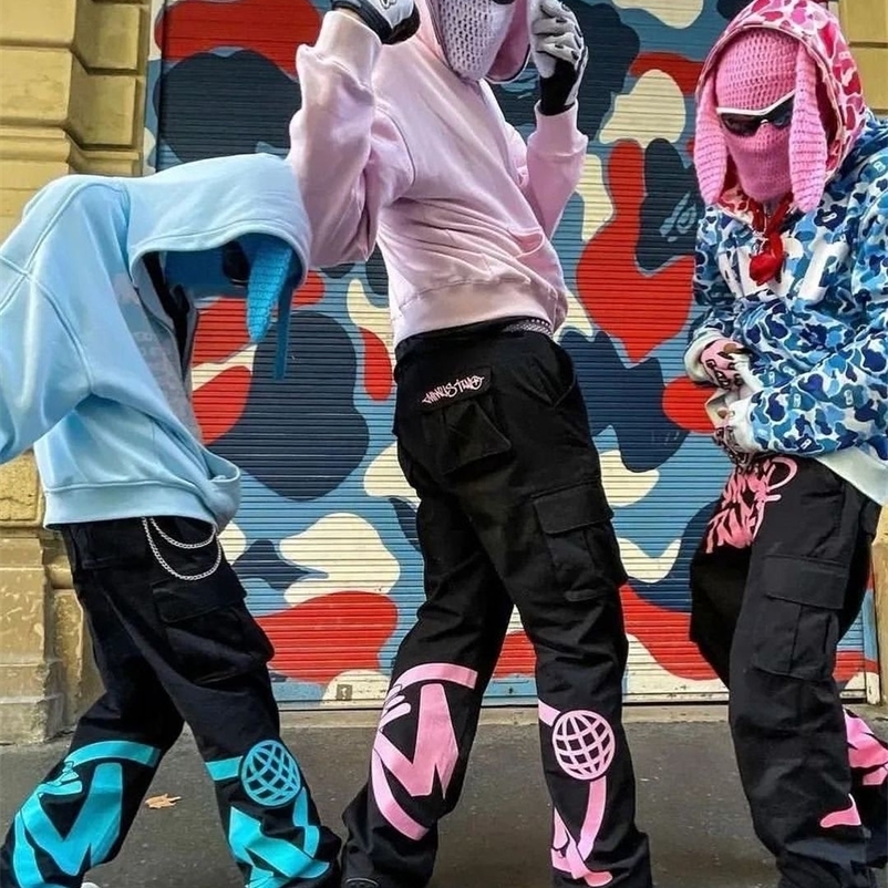 Men's Pants Y2k high-waisted pants American retro multi-pocket tooling straight-leg pants men street hip-hop loose drawstring wide-leg pants 2303