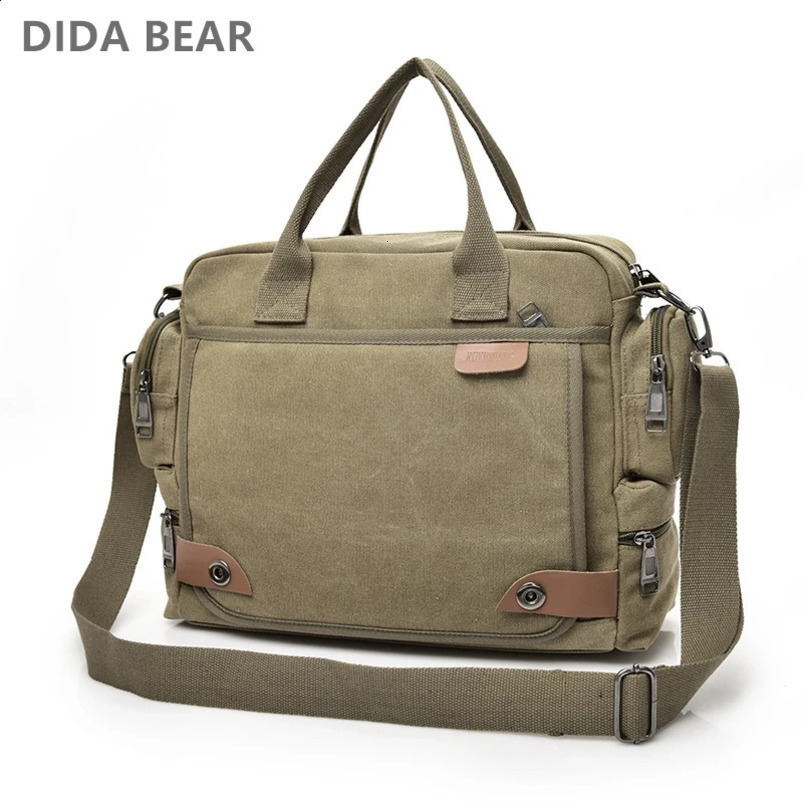 Mens cross bag mens canvas shoulder messenger travel handbag 240808