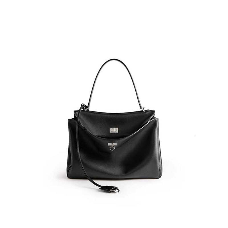 Bag for Women 2025 New Rodeo Bag Large Capacity Commuter Tote Bag B Brand Same Style Handbag Textured Shoulder Bag f6