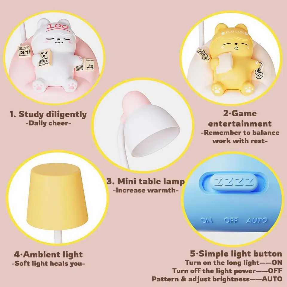 Famous Night Light Creative Gift For Students Friends Kids Baby Bedside Lamp Warm Nursery Light Sleep Decor Birthday Present C251115