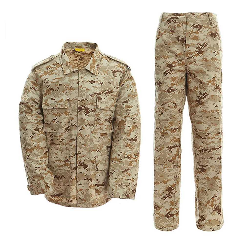 Military Tactical Camouflage BDU Uniform Suit Army Outdoor Hunting Training Suit Jacket Pants Mens Waterproof Durable X250924