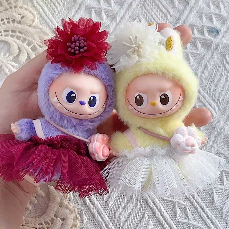 Mini Labubu Clothes Ballet Dress wiht Handband For 105cm Labubu V4 Doll Clothes Outfit Accessories Ropa Labubu C250924