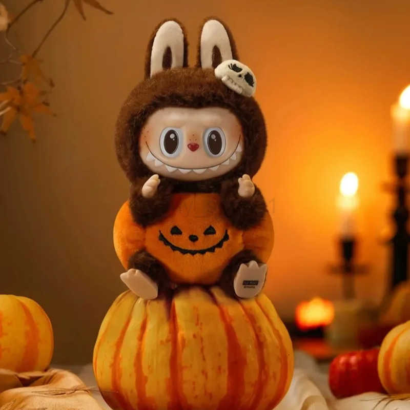 Genuine Labubu Halloween Vinyl Pumpkin Weird Carnival Vinyl Doll Pendant Surprise Halloween Gift T250921