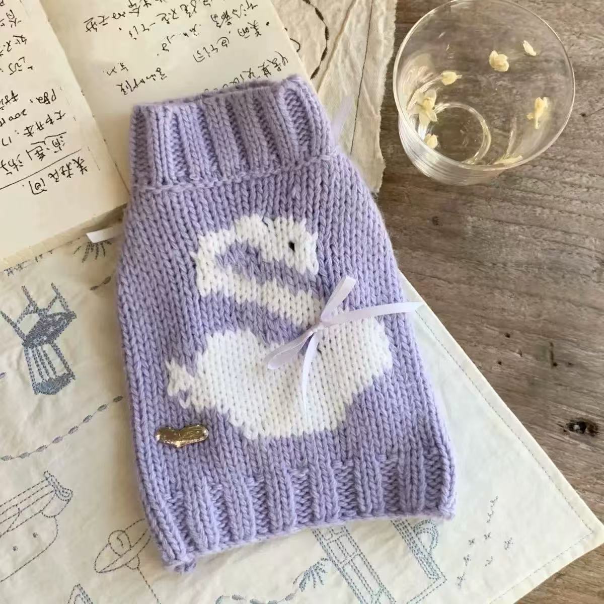 T1335 dog and cat clothes pet puppy sweater cat sweater Teddy Bichon Pomeranian clothes knitted small dog autumn and winter clothes