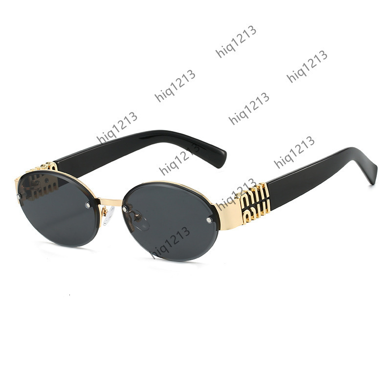 designer luxury mIUly mIUly miumiu mui mui muimuu sunglasses top miumiue glasses for men women M Brand Oval Sunglasses New HighQuality Personality Glasses Fas GKM8