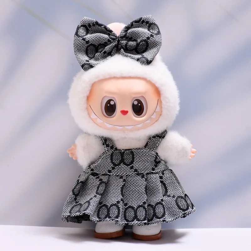 Labubu Dolls Baby Clothes Overalls Highquality Dress The Monster Outfit Accessories Printed Skirt Clothing Gift for Kids C250924