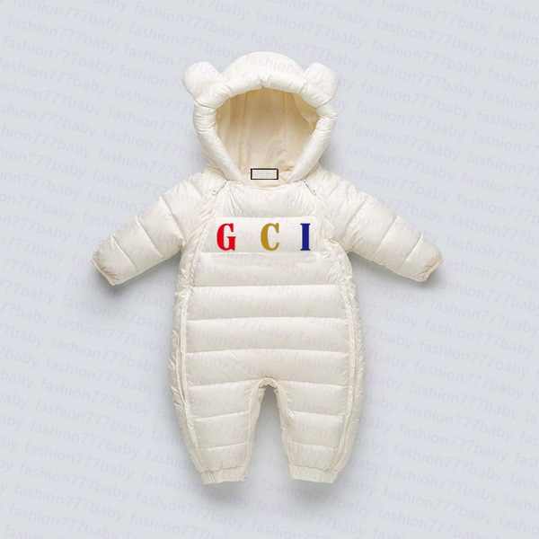 Winter baby Boys girls children's 90%white duck down kids designer Rompers one-piece down jacket thickened warm leisure princess children's Jumpsuits